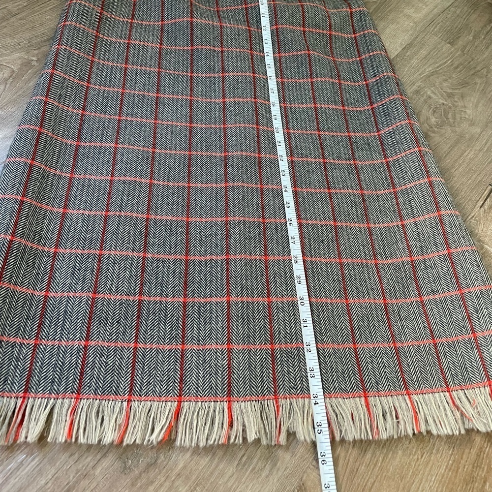 Harve Benard Sport Wool Maxi Skirt ~ Fringe Detail ~ Women’s Size 12 - Picture 9 of 11